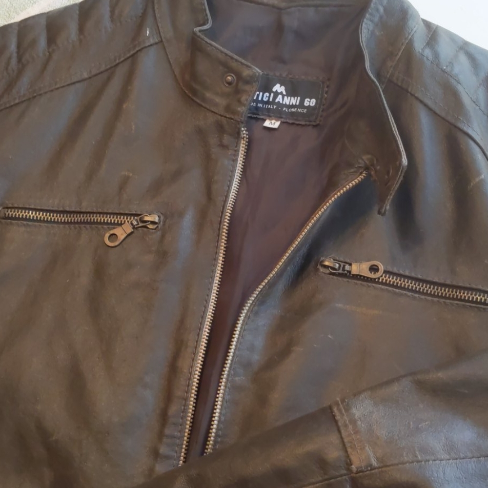 Men's Metici Anni 60 Leather Jacket